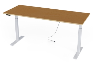 Electrically height-adjustable desk, multiplex top, 2.000 mm x 800 mm, maximum load 80 kg 