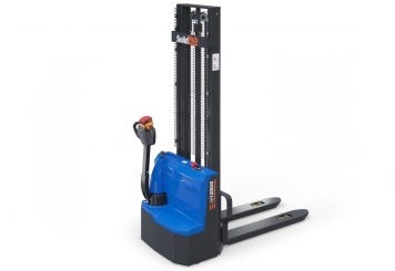 Electric stacker HE1200/4, lifting height 86  - 4.000 mm, WLL 1.200 kg, SolidHub 