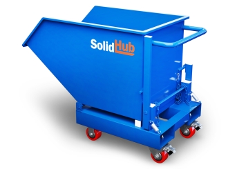 Tipping skip MK287, 600 mm x 1.155 mm x 850 mm, volume 287 l, SolidHub 