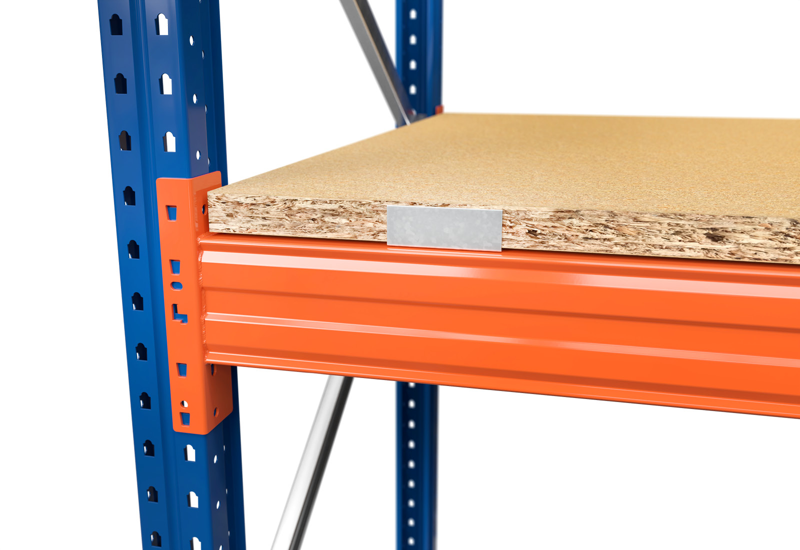 4,7 m pallet racking PR9000 / 110 cm deep / 2 m high / 2 levels / rack ...