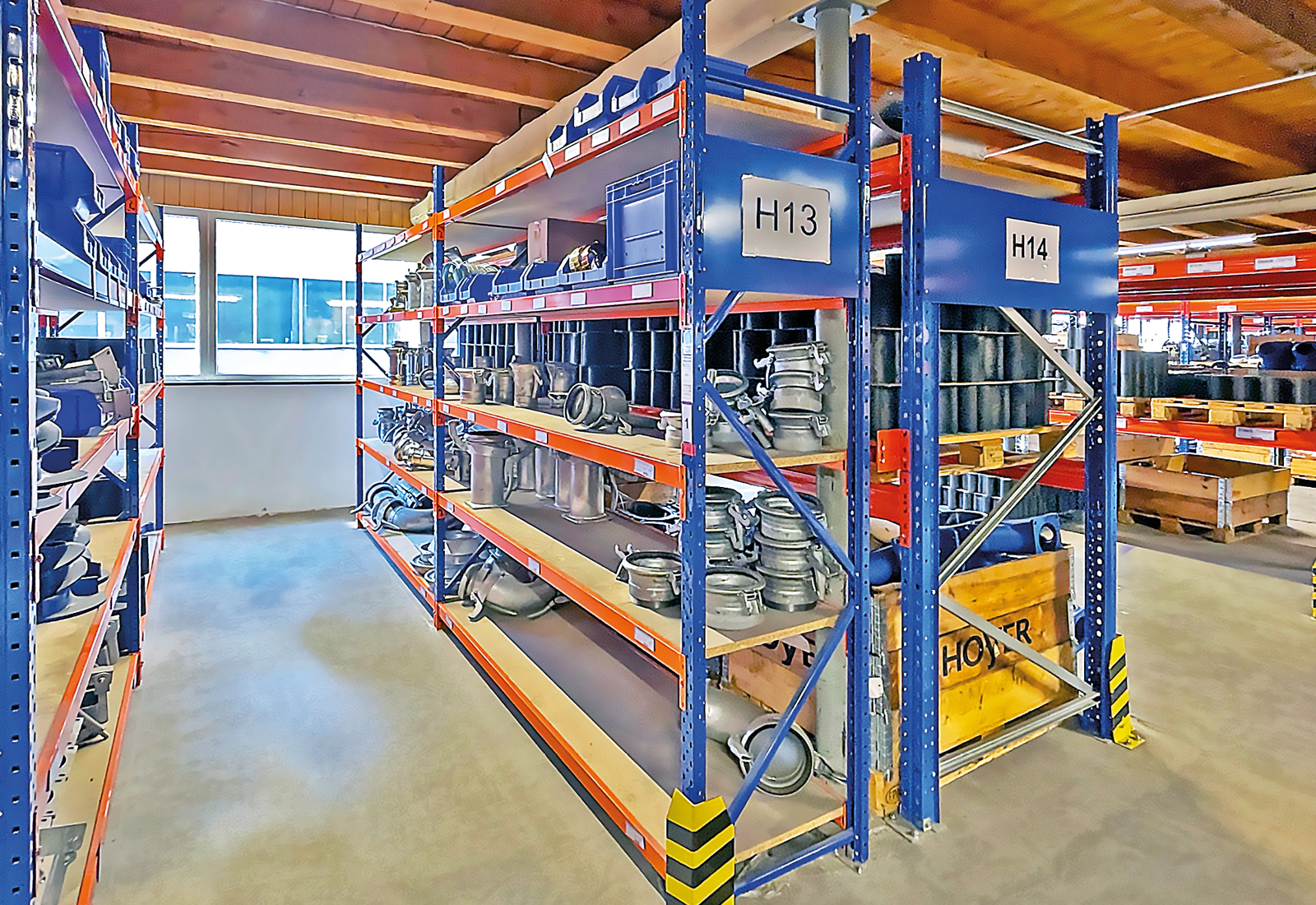 Use of storage racks