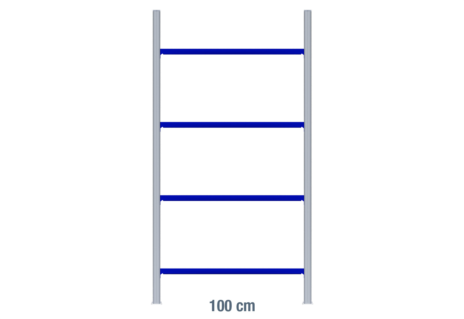 Axis dimension for shelving racks