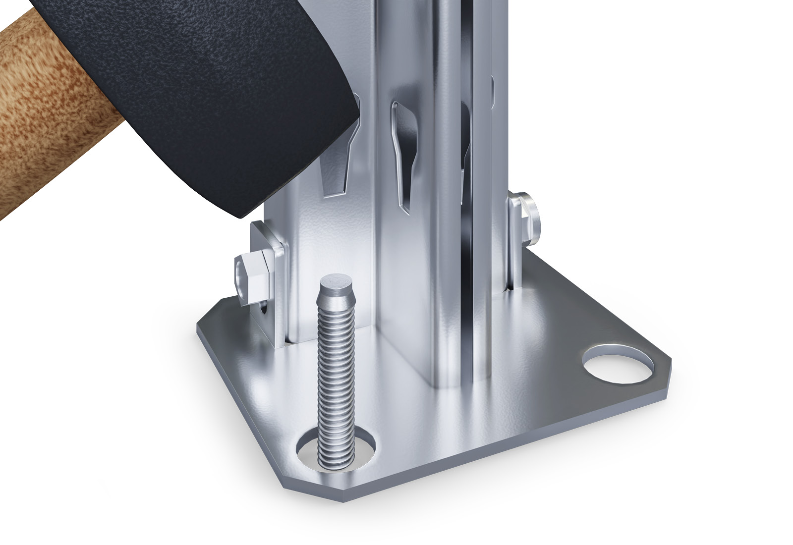 Mounting the base plate