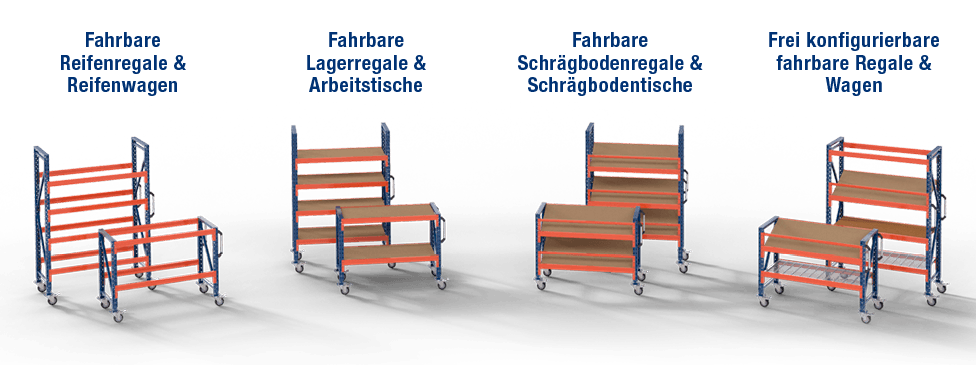 Mobile shelves & tables